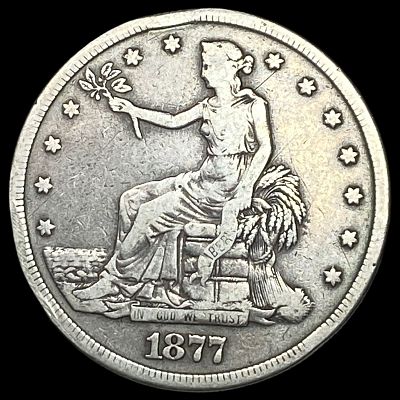 1877-S Silver Trade Dollar LIGHTLY CIRCULATED