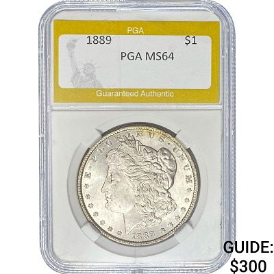 1889 Morgan Silver Dollar PGA MS64