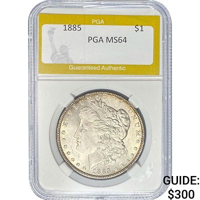 1885 Morgan Silver Dollar PGA MS64