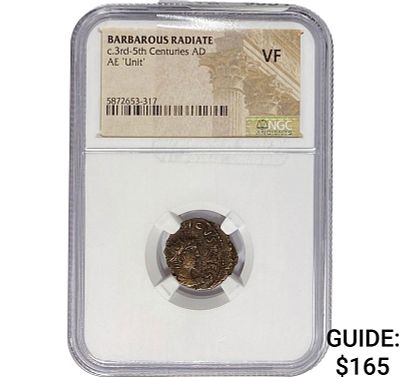 Barbarous Radiate c.3rd-5th Centuries AD AE 'Unit' NGC VF