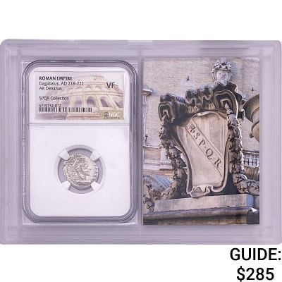 Roman Elagabalus, AD 218-222 AR Denarius