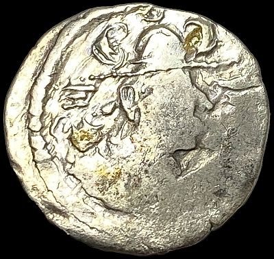 Indo-Sasanian Silver Drachm NEARLY UNCIRCULATED