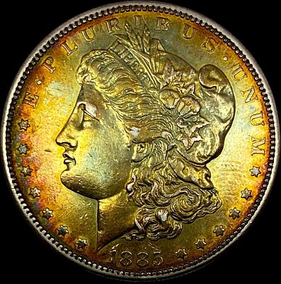 1885-S Silver Morgan Dollar CLOSELY UNCIRCULATED. 1885-S Silver Morgan Dollar CLOSELY UNCIRCULATED