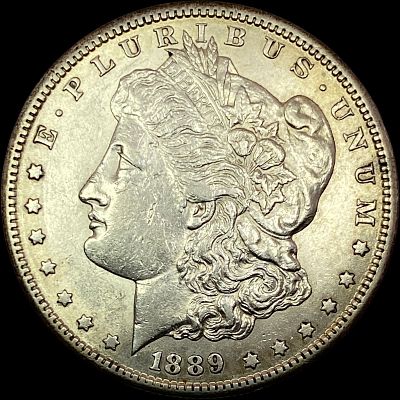 1889-S Silver Morgan Dollar CHOICE AU