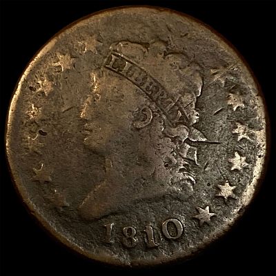 1810 Classic Head Large Cent NICELY CIRCULATED. 1810 Classic Head Large Cent NICELY CIRCULATED