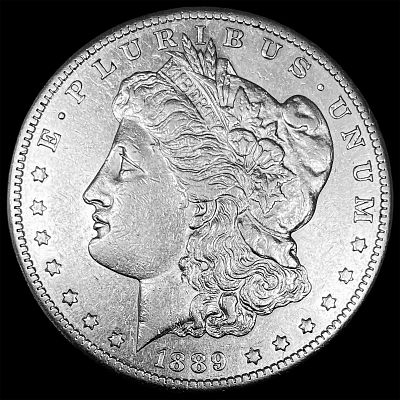 1889-S Silver Morgan Dollar CLOSELY UNCIRCULATED. 1889-S Silver Morgan Dollar CLOSELY UNCIRCULATED