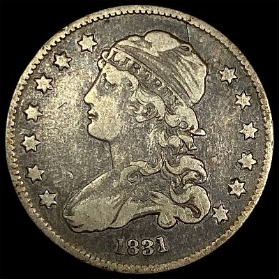 1831 Capped Bust Silver Quarter LIGHTLY CIRCULATED. 1831 Capped Bust Silver Quarter LIGHTLY 