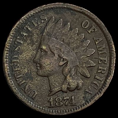 1874 Indian Head Cent HIGH GRADE