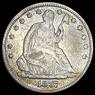 1877 Seated Liberty Half Dollar NEARLY UNCIRCULATED. 1877 Seated Liberty Half Dollar NEARLY 