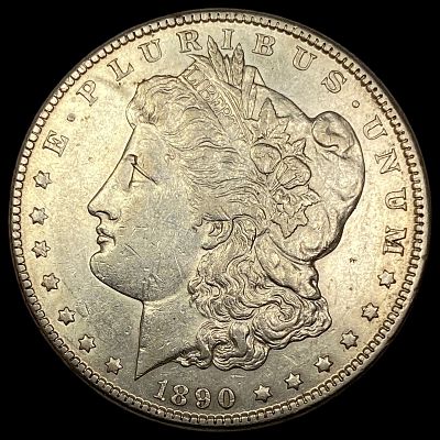 1890-CC Silver Morgan Dollar CLOSELY UNCIRCULATED. 1890-CC Silver Morgan Dollar CLOSELY UNCIRCULATED