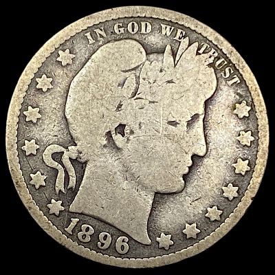 1896-O Silver Barber Quarter NICELY CIRCULATED. 1896-O Silver Barber Quarter NICELY CIRCULATED