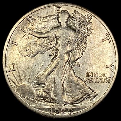 1929-S Walking Liberty Half Dollar NEARLY UNCIRCULATED. 1929-S Walking Liberty Half Dollar 