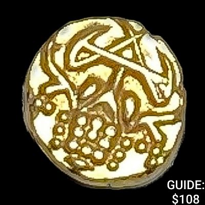 1638-1812 India Mysore Gold Fanam .012agw UNCIRCULATED