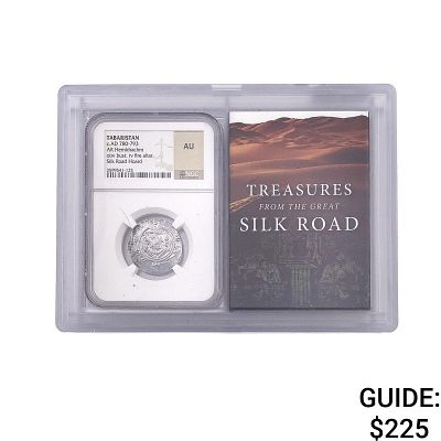 780-793 AD Tabaristan Hemidrachm NGC AU