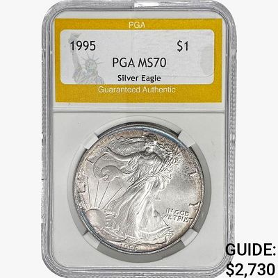 1995 American Silver Eagle PGA MS70