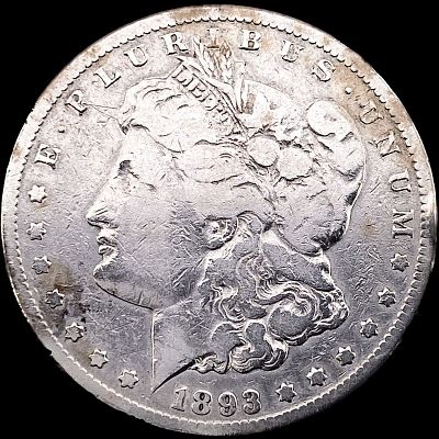 1893-CC Silver Morgan Dollar NICELY CIRCULATED. 1893-CC Silver Morgan Dollar NICELY CIRCULATED