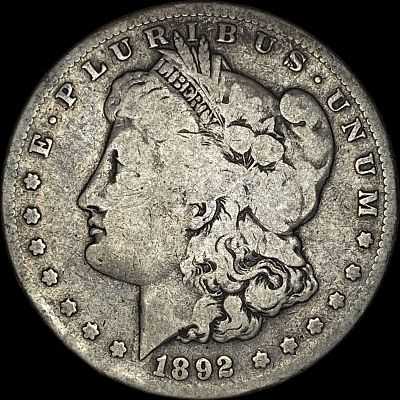 1892-S Silver Morgan Dollar NICELY CIRCULATED