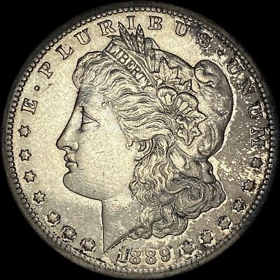 1889-S Silver Morgan Dollar CLOSELY UNCIRCULATED. 1889-S Silver Morgan Dollar CLOSELY UNCIRCULATED