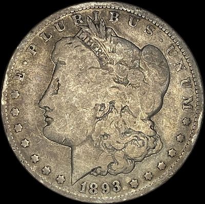 1893-O Silver Morgan Dollar NICELY CIRCULATED