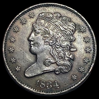 1834 Classic Head Half Cent CHOICE AU