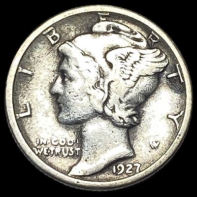 1927-S Silver Mercury Dime LIGHTLY CIRCULATED