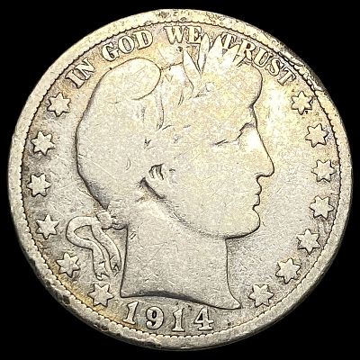 1914 Barber Half Dollar NICELY CIRCULATED