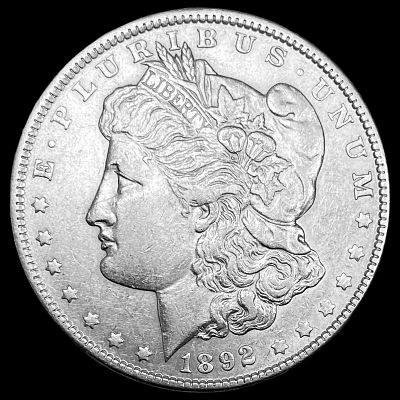 1892 Morgan Silver Dollar NEARLY UNCIRCULATED