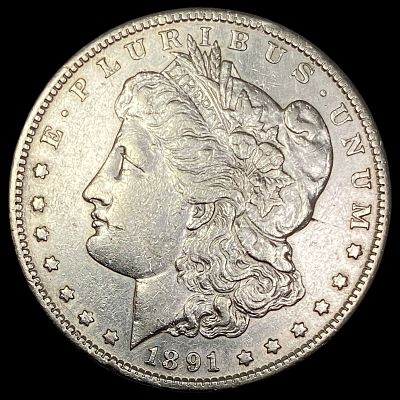1891-S Silver Morgan Dollar CLOSELY UNCIRCULATED