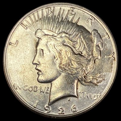 1926-S Silver Peace Dollar CHOICE AU