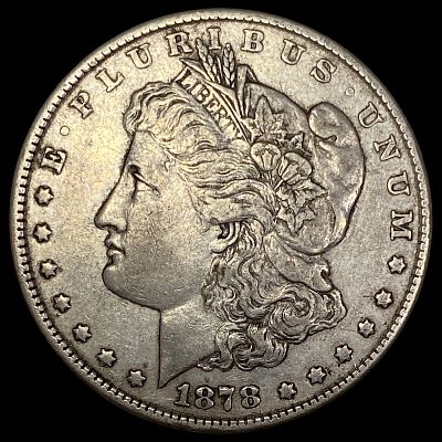 1878 8TF Silver Morgan Dollar NEARLY UNCIRCULATED