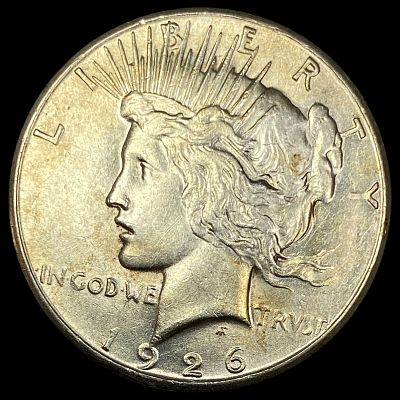1926-S Silver Peace Dollar CHOICE AU