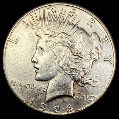 1926-S Silver Peace Dollar CHOICE AU