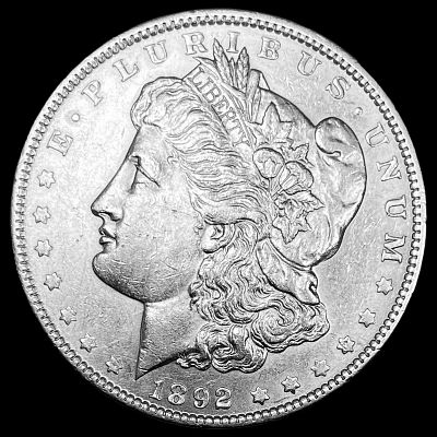 1892 Silver Morgan Dollar CLOSELY UNCIRCULATED