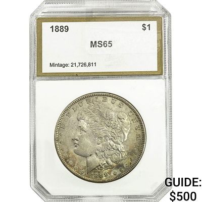 1889 Morgan Silver Dollar PCI MS65