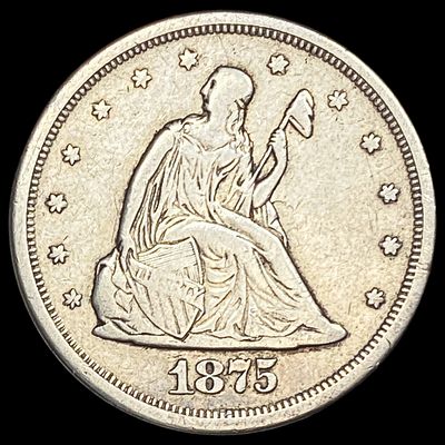 1875-S Silver Twenty Cents CLOSELY UNCIRCULATED