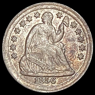 1856 Seated Liberty Half Dime CHOICE AU