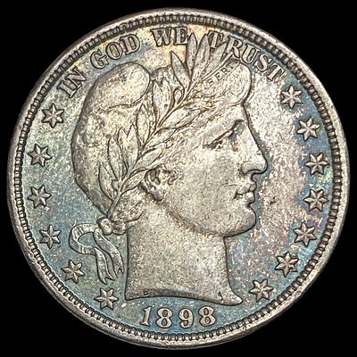 1898 Silver Barber Half Dollar CHOICE BU
