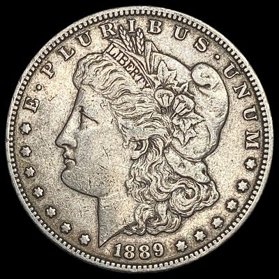 1889 Morgan Silver Dollar NEARLY UNCIRCULATED