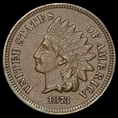 1873 Indian Head Cent NEARLY UNCIRCULATED