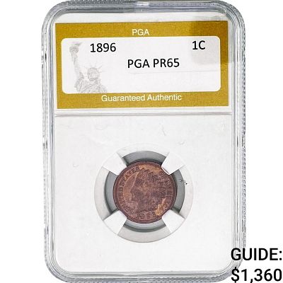 1896 Indian Head Cent PGA PR65