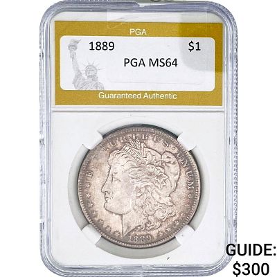 1889 Morgan Silver Dollar PGA MS64