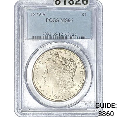 1879-S Morgan Silver Dollar PCGS MS66