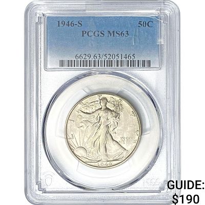 1946-S Walking Liberty Half Dollar PCGS MS63