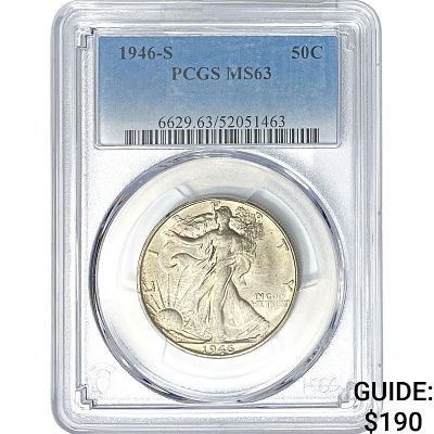 1946-S Walking Liberty Half Dollar PCGS MS63
