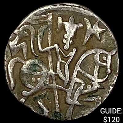 700-1000 AD India Rajput Silver Jital NEARLY UNCIRCULATED