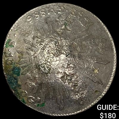 1886 Mexico Silver 1 Peso NEARLY UNCIRCULATED. 1886 Mexico Silver 1 Peso NEARLY UNCIRCULATED