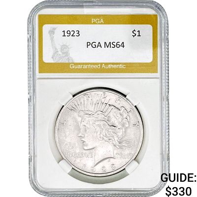 1923 Silver Peace Dollar PGA MS64