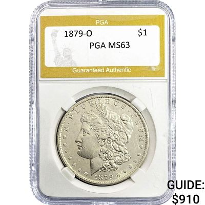 1879-O Morgan Silver Dollar PGA MS63
