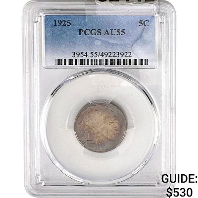 1925 Buffalo Nickel PCGS AU55