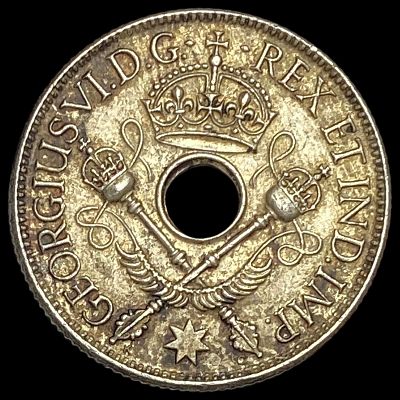 1938 New Guinea Silver Shilling UNCIRCULATED